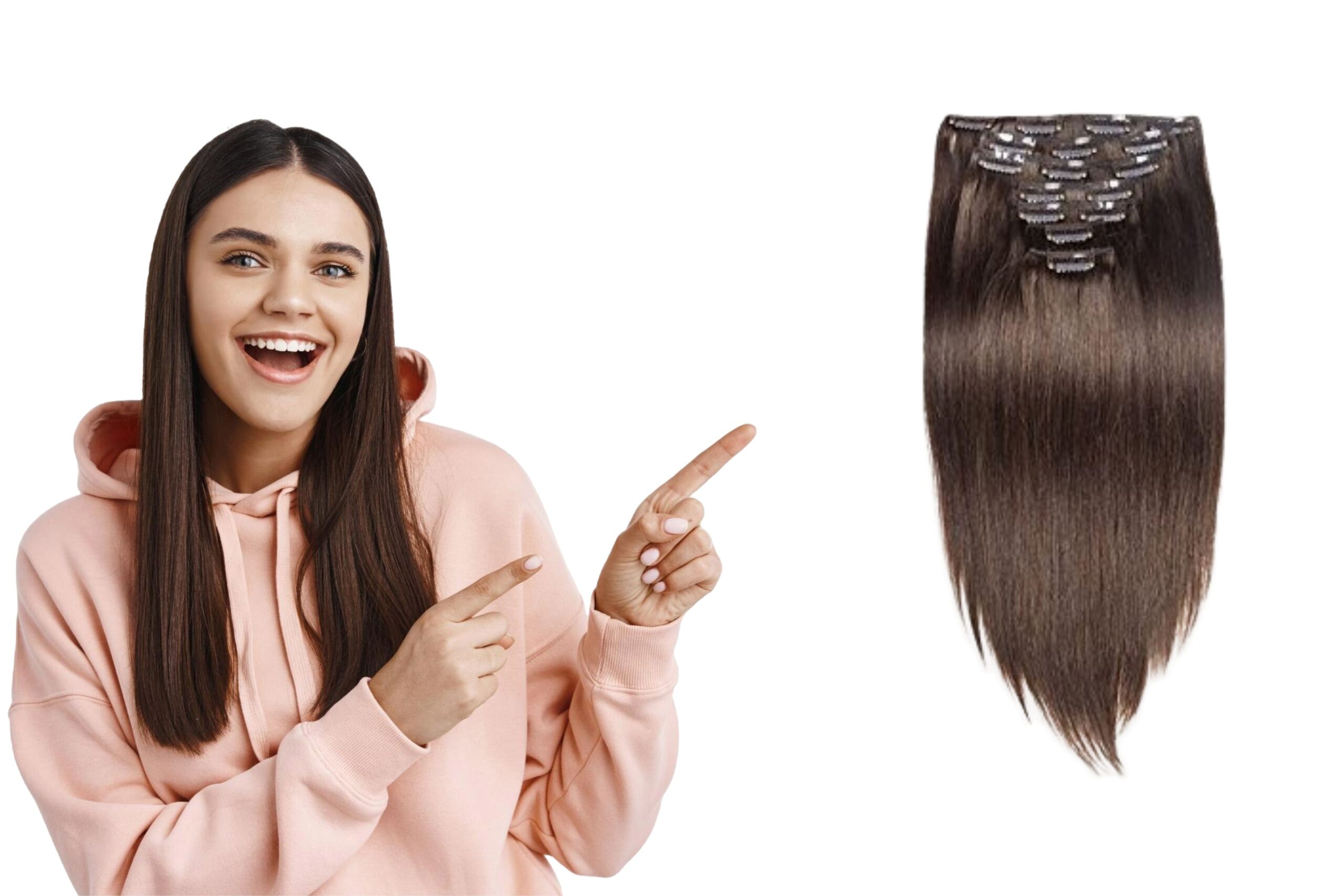 Clip-on hair extensions